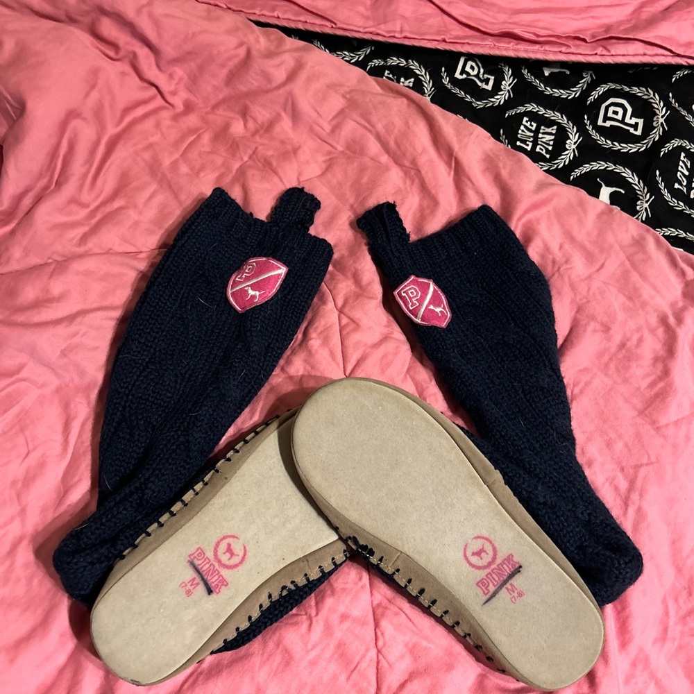 VS Pink Y2K Slipper Socks